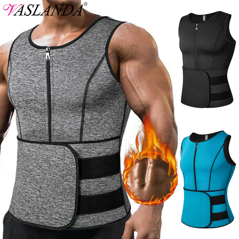 Crossfit Weight Vest - Men Neoprene Sauna Sweat Vest Waist