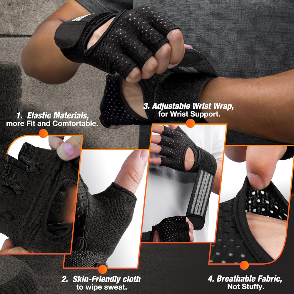 Fitness Gloves with Wrist Supp - Crossfit Gear Men recensione e prezzo
