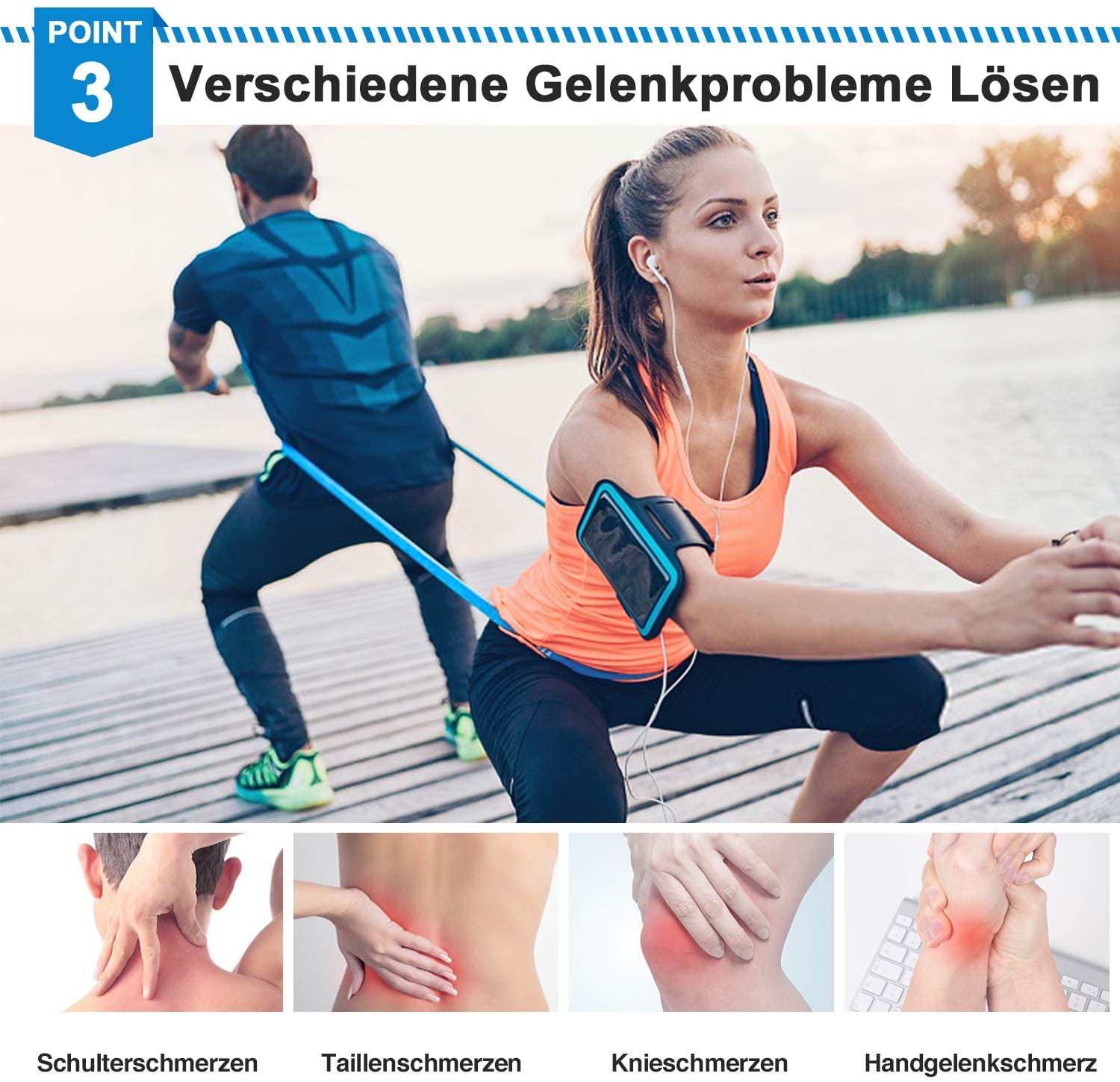 Elastic Fitness Bands 3Pcs Res - Finger Tape Athletic recensione e prezzo