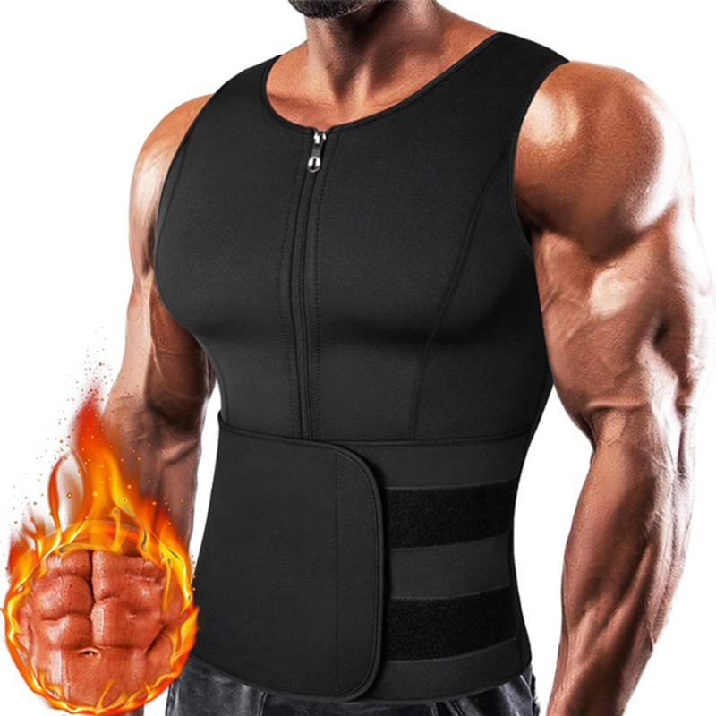 Men Neoprene Sauna Zipper Wais - Crossfit Weight Vest recensione e prezzo