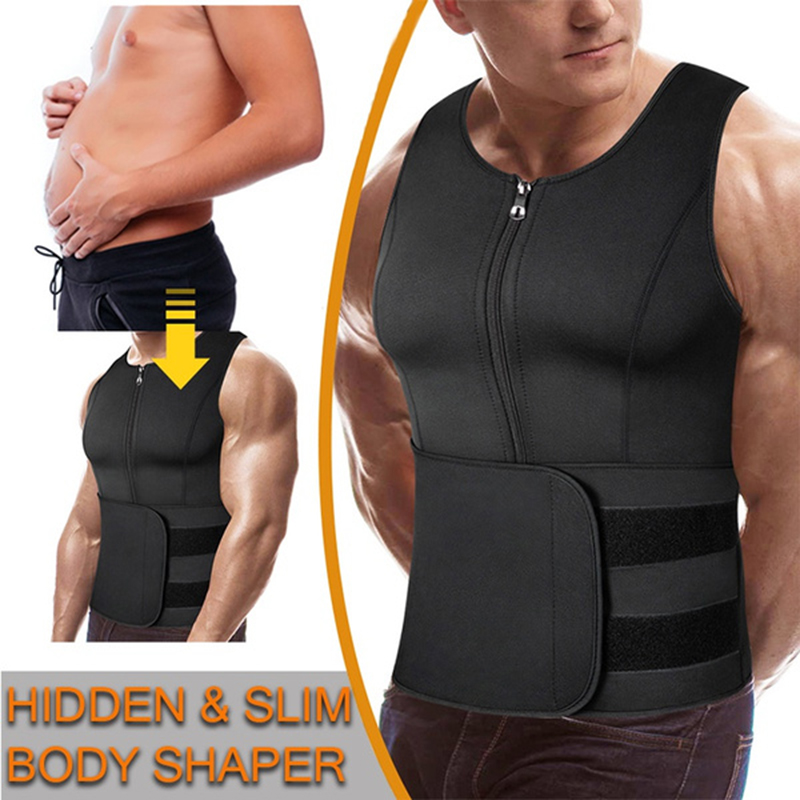 Men Neoprene Sauna Zipper Wais - Crossfit Weight Vest recensione e prezzo
