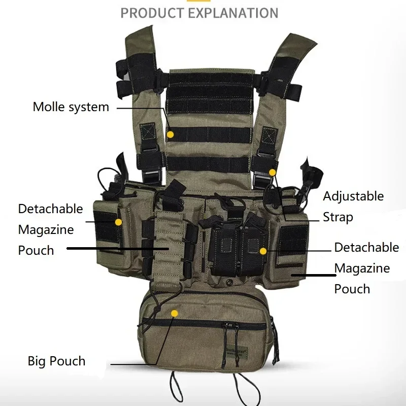 D3CR Chest Rig Vest Multicam B - Crossfit Gear Men recensione e prezzo