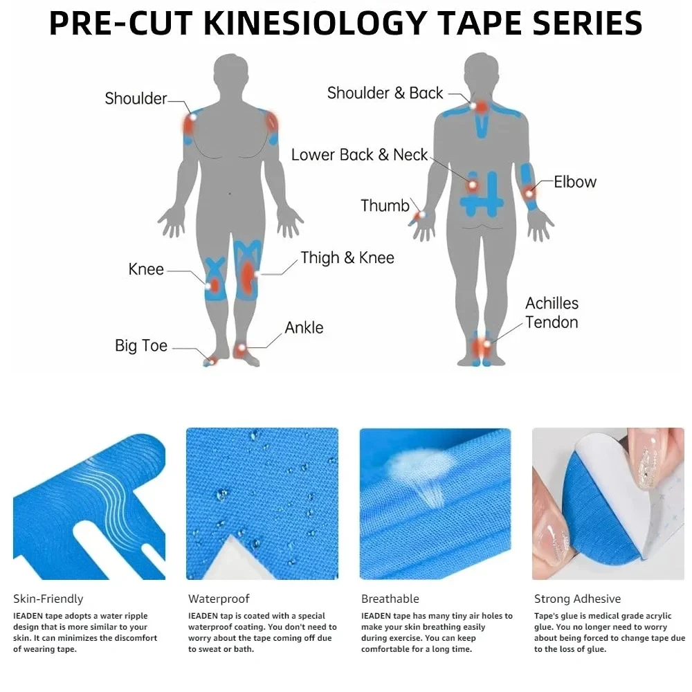 10PCS Precut Kinesiology Tape  - Finger Tape Athletic recensione e prezzo