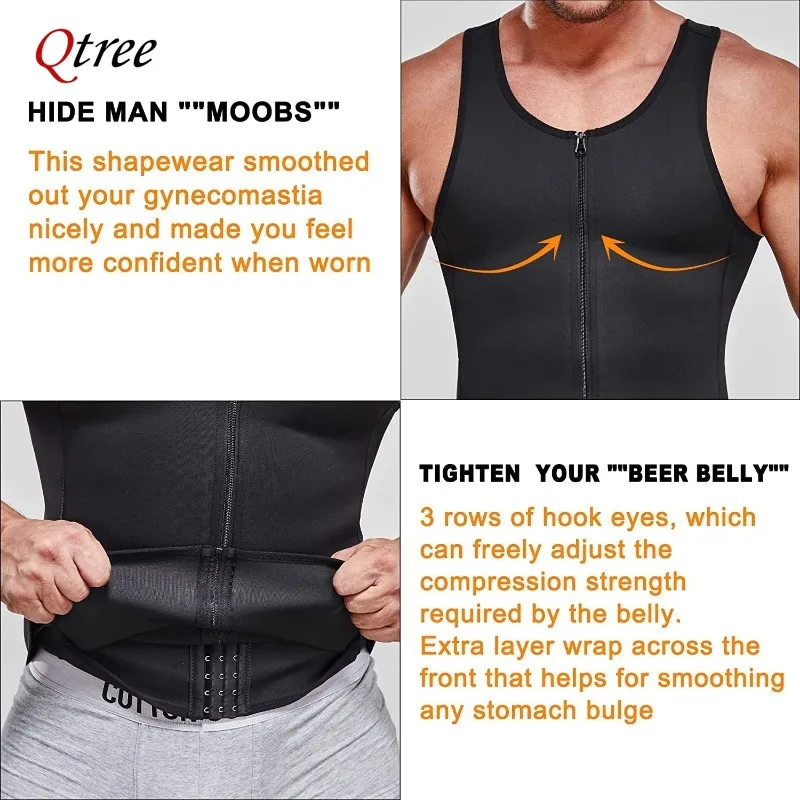 Qtree Men's Slimming Sauna Tan - Crossfit Weight Vest recensione e prezzo