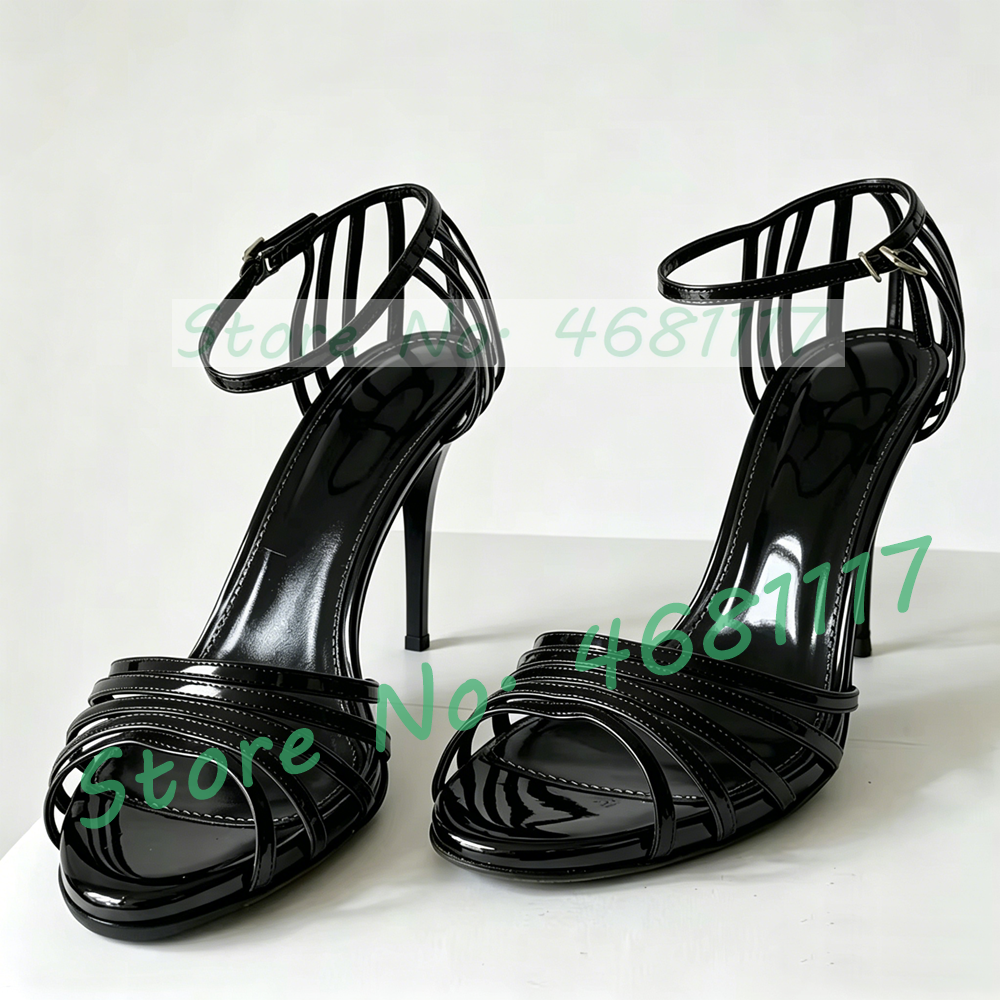 Black Caged Open Toe High Heel - Crossfit Ladies recensione e prezzo