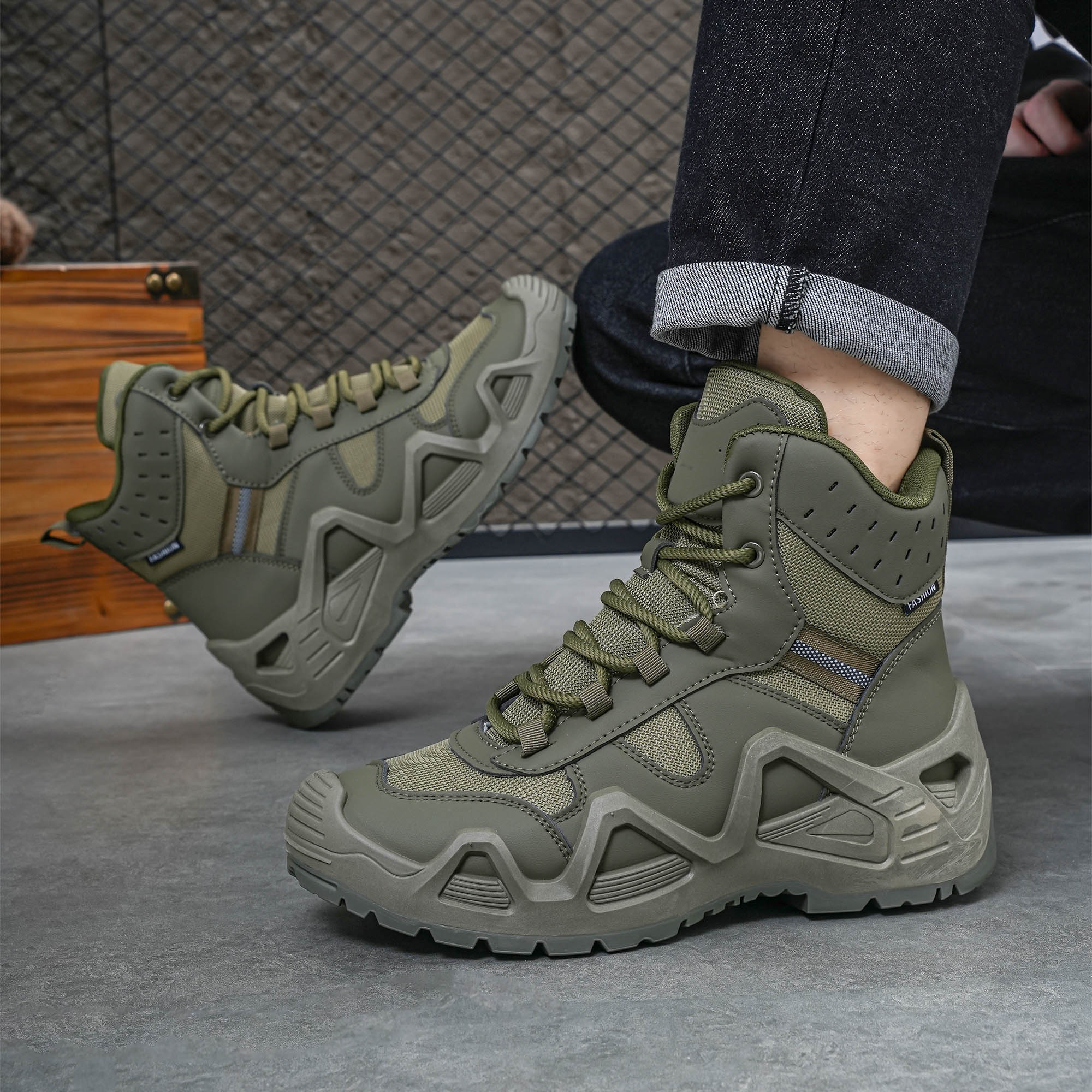 Men's high top boots, hiking b - Crossfit Outdoor recensione e prezzo