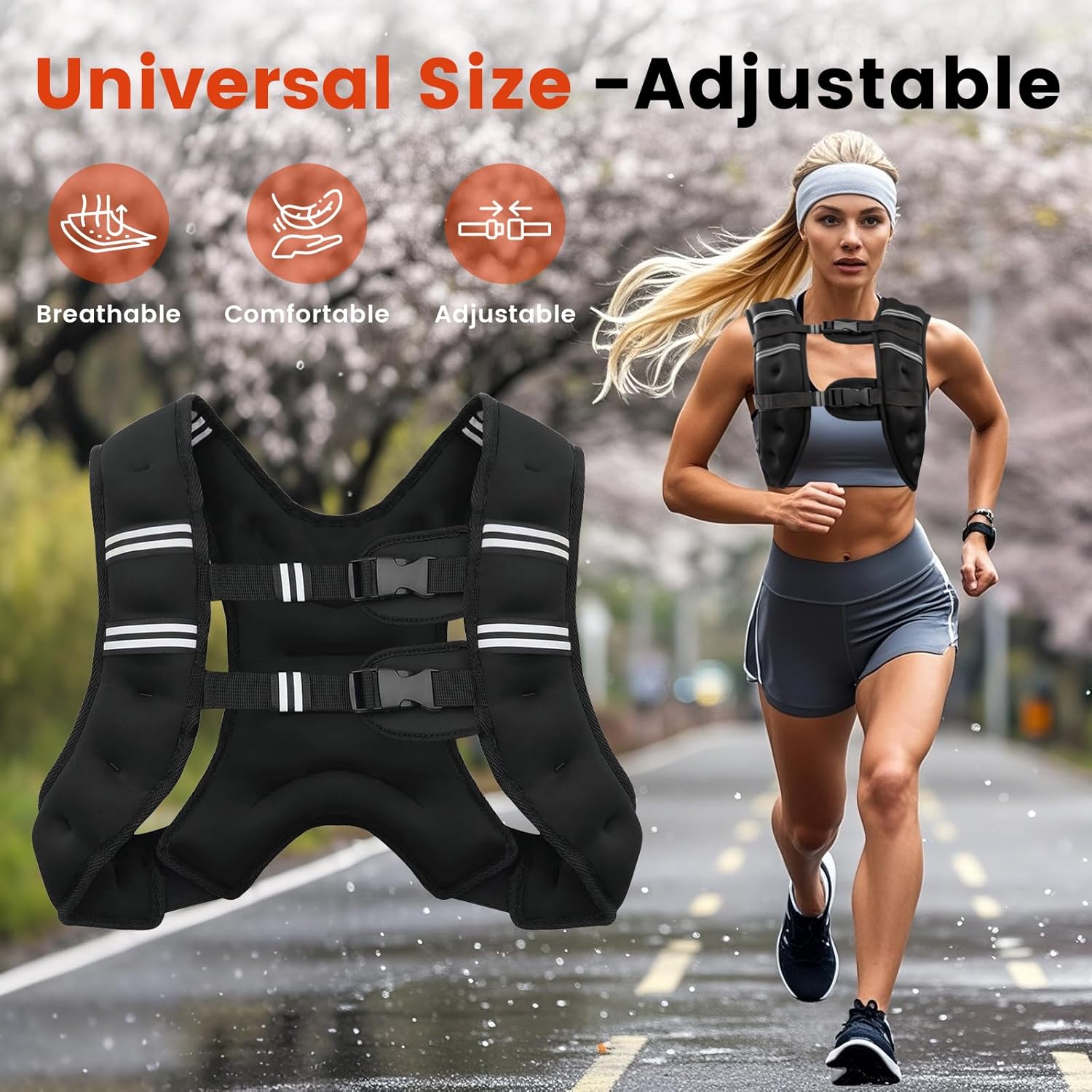 Weighted Vest with Reflective  - Crossfit Weight Vest recensione e prezzo
